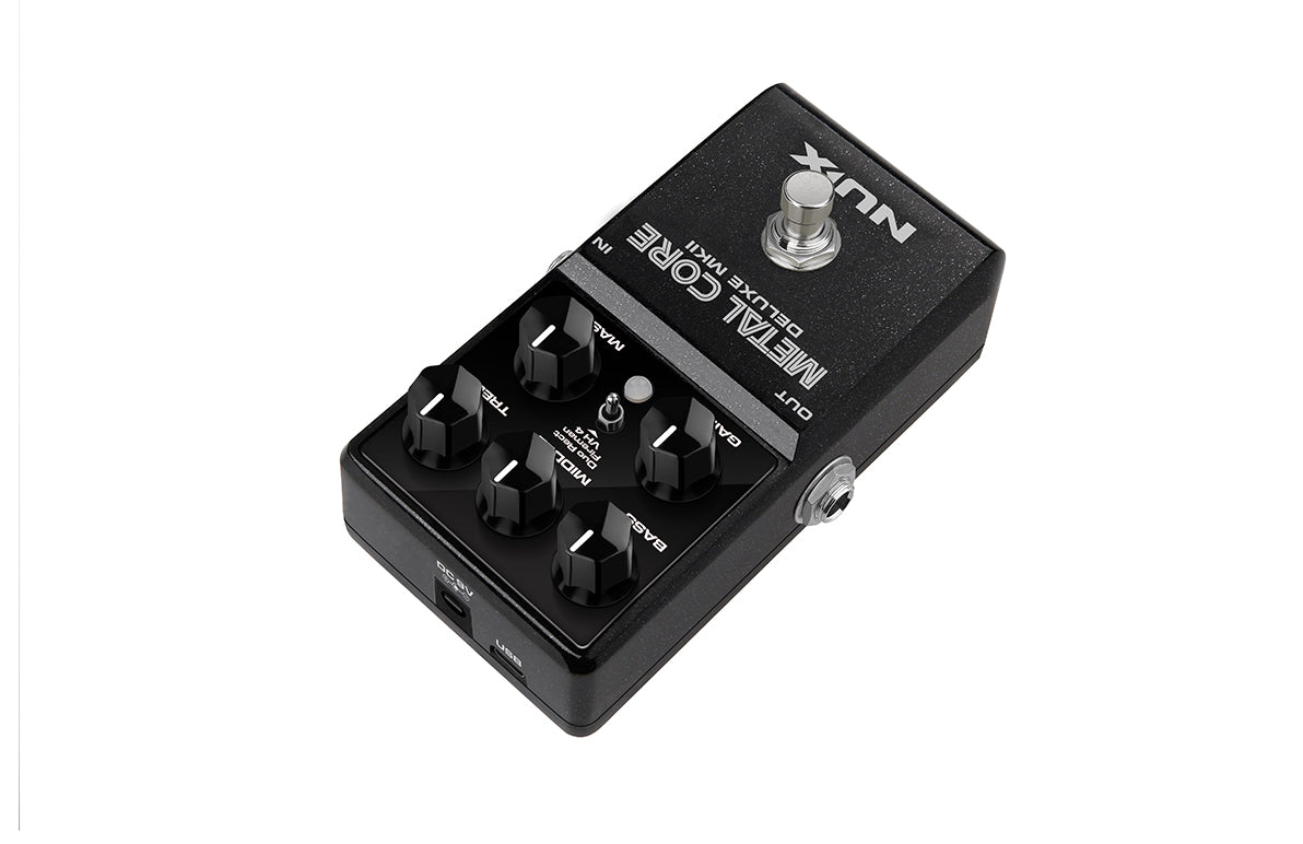 rectifier distortion pedal NuX Metal Core Deluxe Distortion for sale at Harrys Guitar Shop, Raleigh NC – Harry's Guitar Shop