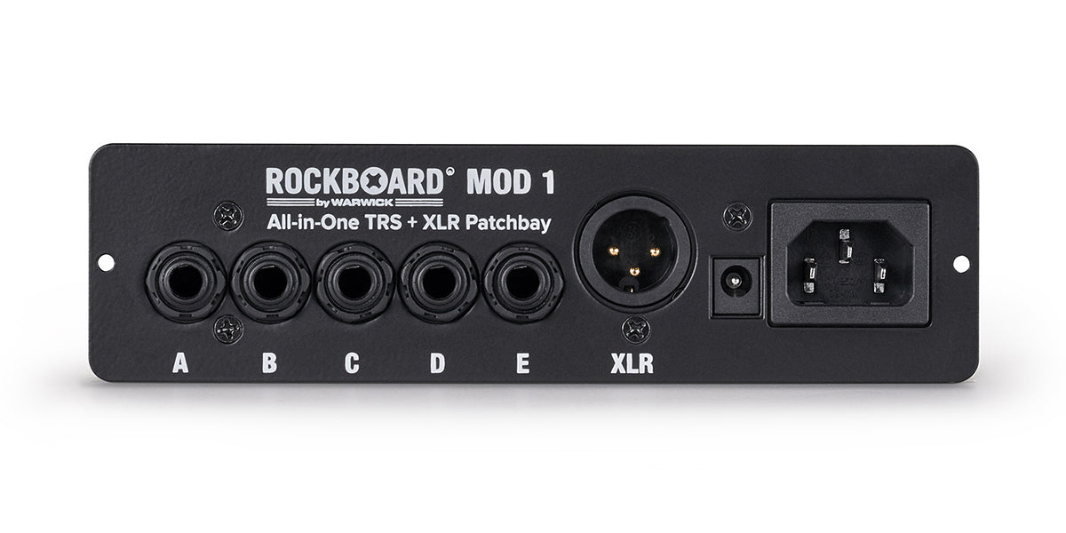 RockBoard MOD 1 V2 パッチベイ RockBoard MOD 1 V2 - All-in-One TRS & XLR, IEC & Barrel Patchbay