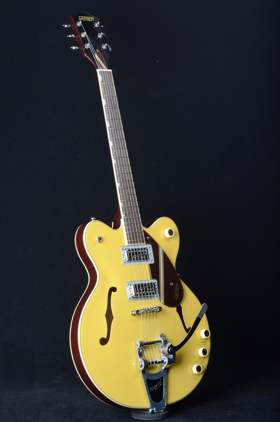 GRETSCH G2604T STREAMLINE RALLY II CENTER BLOCK DOUBLE-CUT WITH BIGSBY - BAMBOO YELLOW/METALLIC COPPER