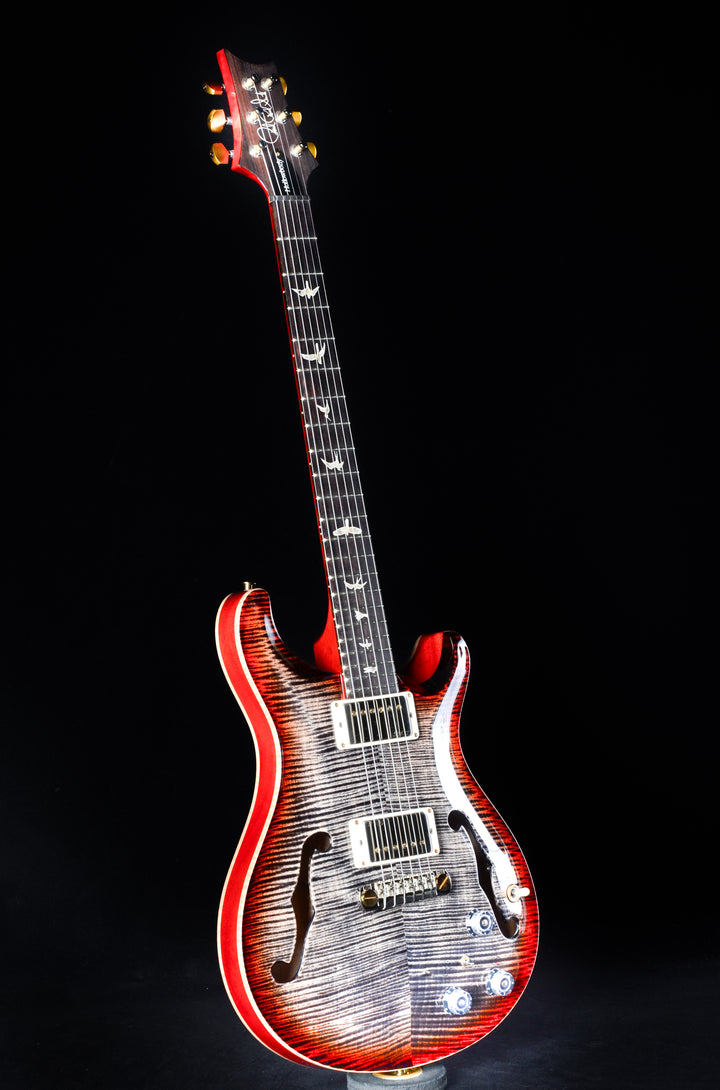 PRS Hollowbody II Piezo Charcoal Cherry Burst with "10" Top & Back and Hybrid Hardware