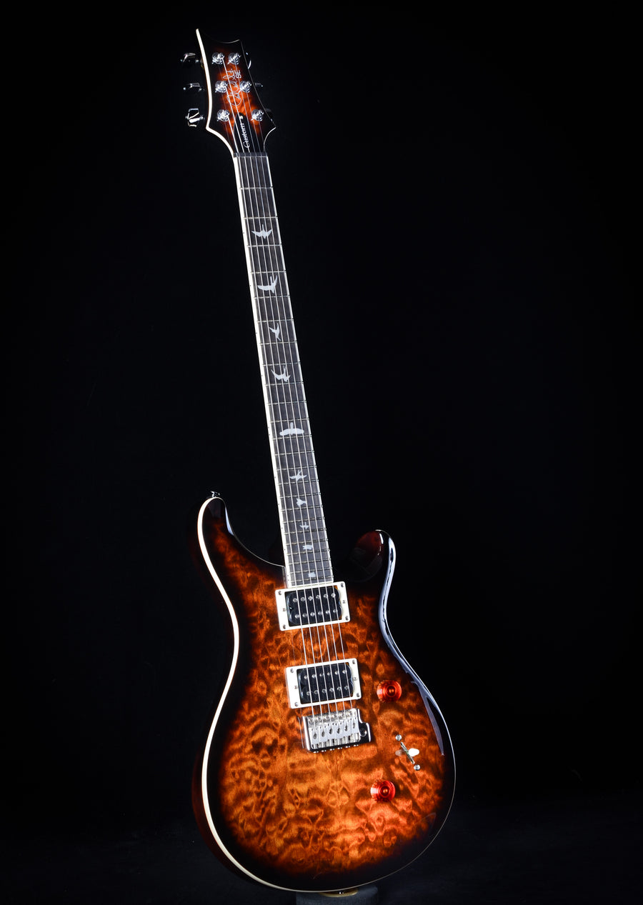 PRS SE Custom 24 Quilt - Black Gold Sunburst