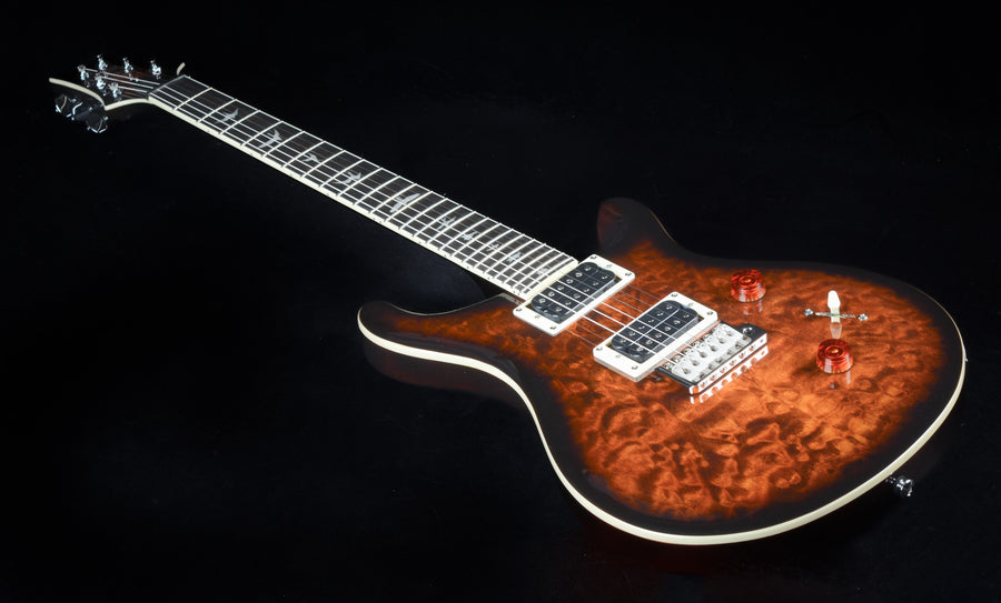 PRS SE Custom 24 Quilt - Black Gold Sunburst