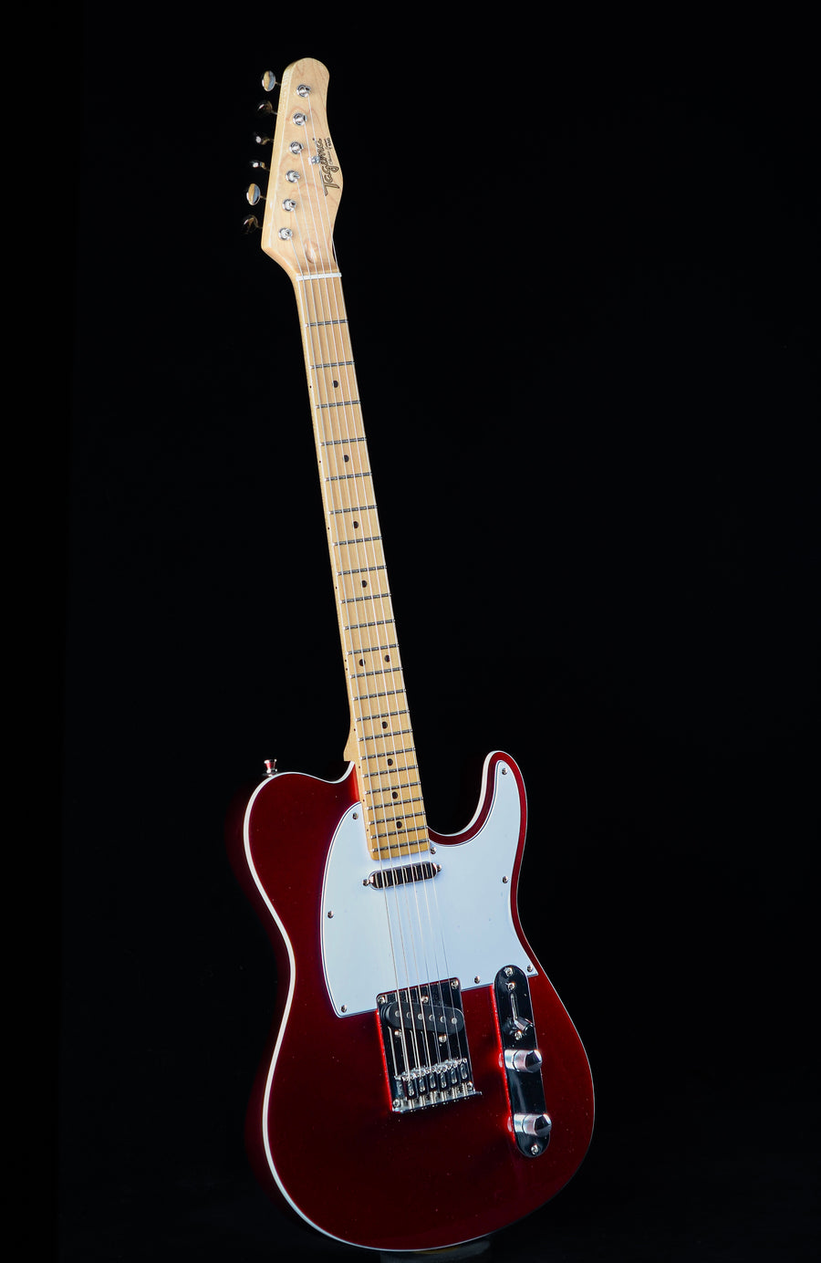 Tagima Classic Series T-550 Candy Apple Red with White Pickguard - Used