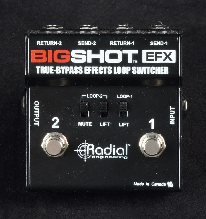 Radial Engineering BigShot EFX True-Bypass Effects Loop Switcher - Used