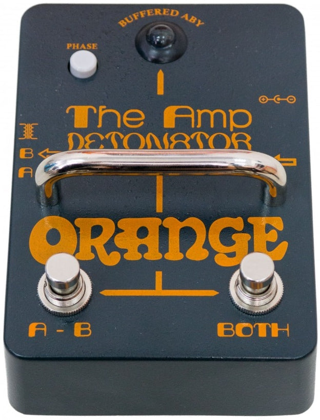 amp switcher pedal Orange Amp Detonator Buffered ABY Switcher for sale at Harrys Guitar Shop, Raleigh NC – Harry's Guitar Shop