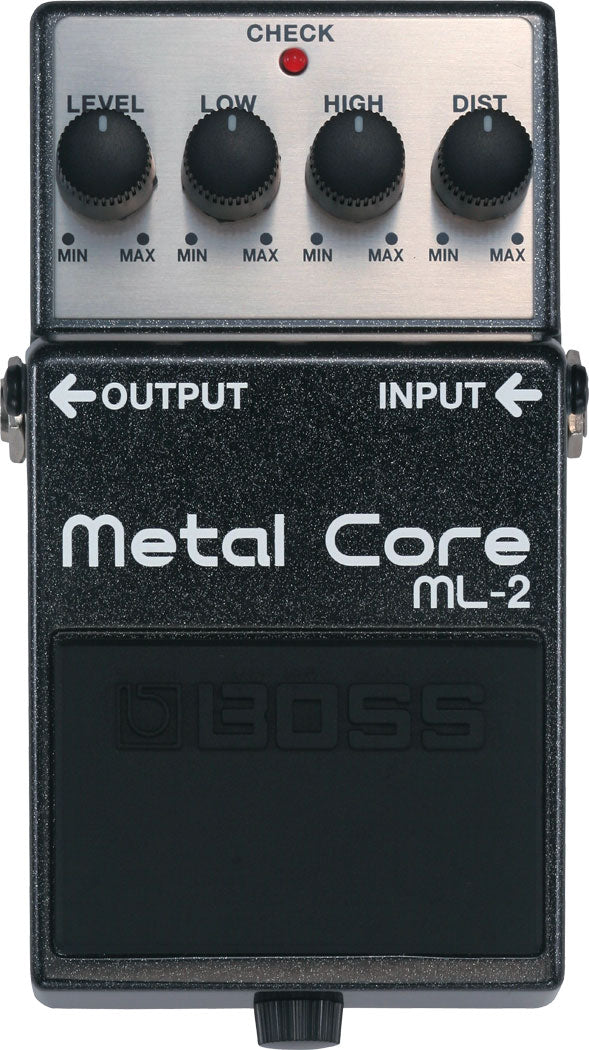 Boss ML-2 Metal Core Distortion Pedal for sale at Harrys Guitar Shop, Raleigh NC – Harry's Guitar Shop