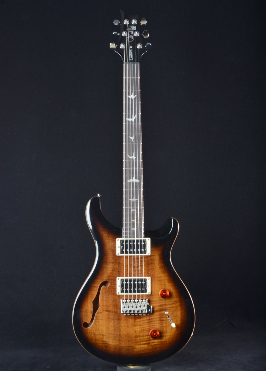 PRS SE Custom 22 Semi-Hollow - Black Gold Burst