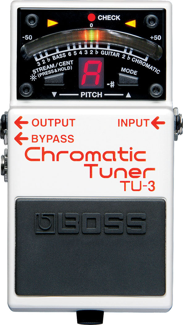 Boss TU-3 Chromatic Tuner Pedal for sale at Harrys Guitar Shop, Raleigh NC  – Harry's Guitar Shop